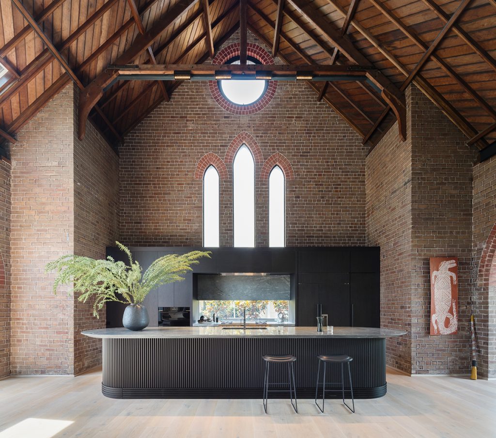 the church Pacific granite slab