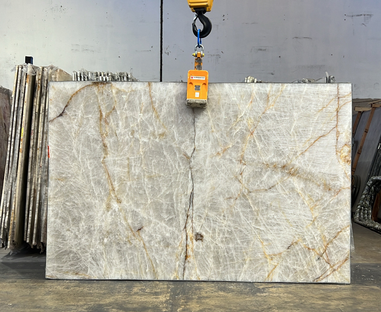 cristallos fire quartzite slab
