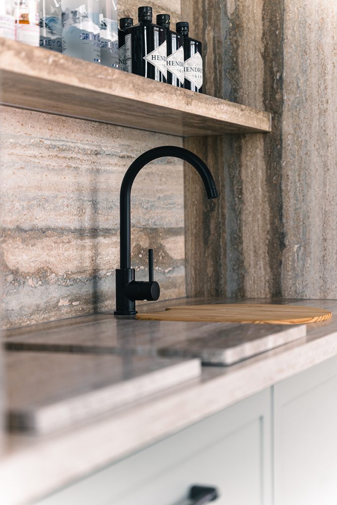 travertine countertop